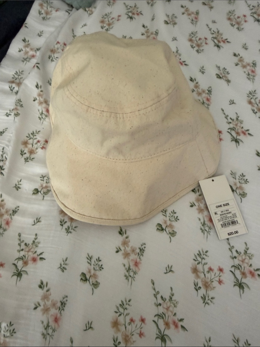 Brand new Parke Beige Canvas Bucket Hat with Embroidered Logo - Picture 5 of 5